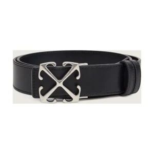 OFF-WHITE Skórzany pasek ARROW