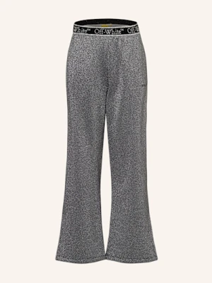 Off-White Spodnie Dresowe Z Błyszczącą Przędzą silber