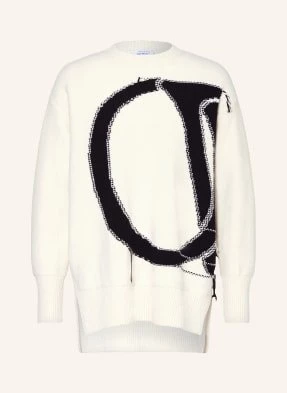 Off-White Sweter Oversize weiss