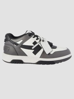 OFF-WHITE Szare sneakersy Out Of Office Calf Leather, Rozmiar 43,5 Off White