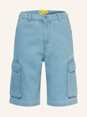 Off-White Szorty Dżinsowe Cargo blau