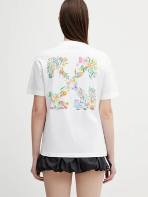 Off-White t-shirt bawełniany Arrow Glowing Flower