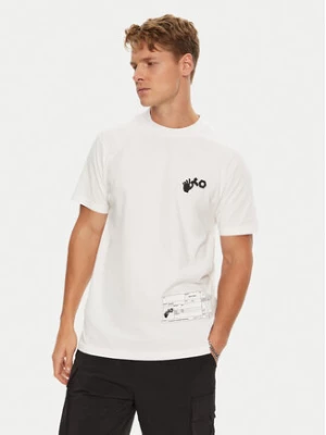 Off-White T-Shirt OMAA027T22JER0010110 Biały Regular Fit