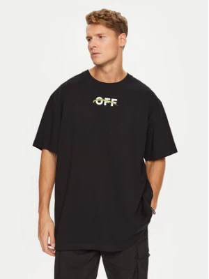 Off-White T-Shirt OMAA038F22JER0071001 Czarny Regular Fit