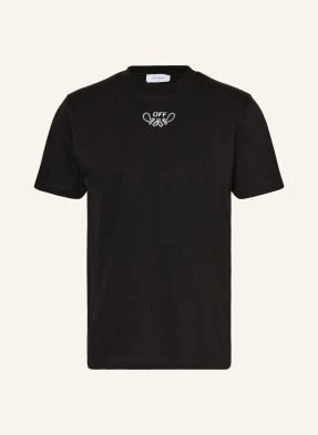 Off-White T-Shirt schwarz