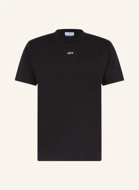 Off-White T-Shirt schwarz