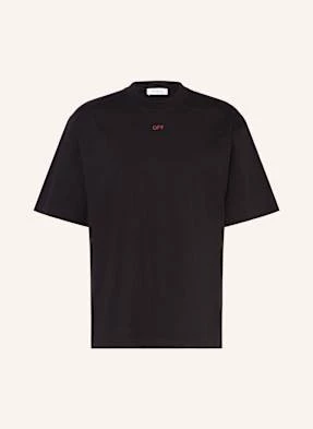 Off-White T-Shirt schwarz