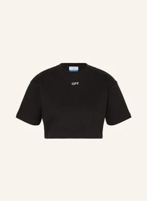 Off-White T-Shirt schwarz