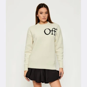 OFF-WHITE Wełniany sweter | Loose fit