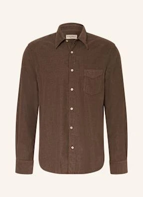 Officine Générale Koszula Sztruksowa Benoit Comfort Fit braun