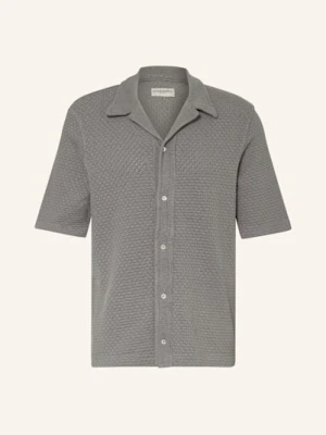 Officine Générale Koszula Z Dzianiny Kai Regular Fit grau