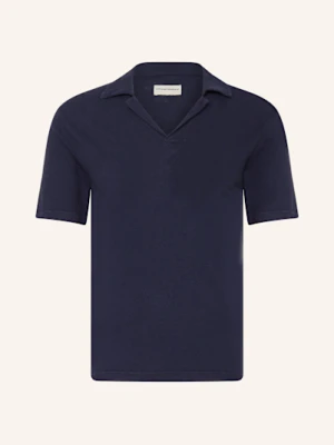 Officine Générale Koszulka Polo Z Dżerseju Simon blau