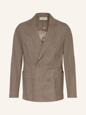 Officine Générale Marynarka Leon Slim Fit braun