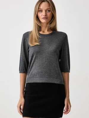 Officine Generale T-shirt damski z wełną MAINA Officine Générale szary