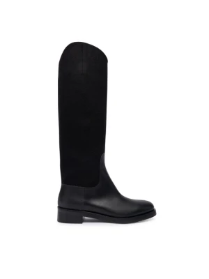 Oficerki Max Mara Cavalierewk 2524796112600 Czarny