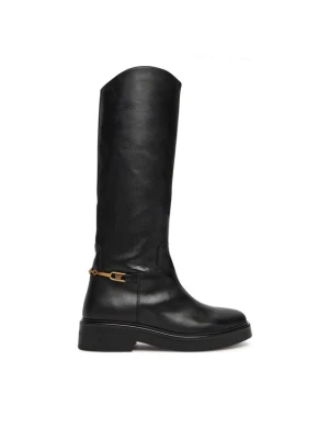 Oficerki Tommy Hilfiger Horsebit Riding FW0FW08863 Czarny