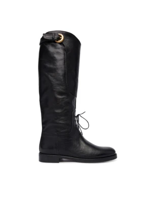 Oficerki Weekend Max Mara Visby 2525796015600 Czarny