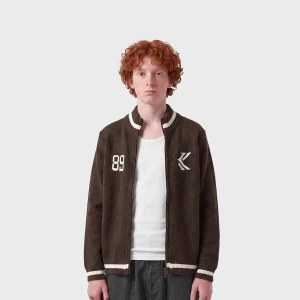 OG K Knit Zip Cardigan Junior brown Karl Kani