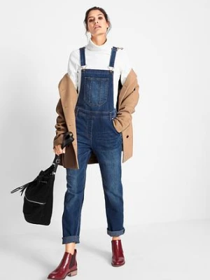 Ogrodniczki dżinsowe Boyfriend Fit bonprix