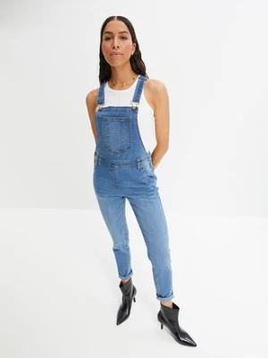 Ogrodniczki dżinsowe Boyfriend Fit bonprix