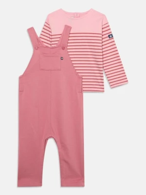 Ogrodniczki Petit Bateau różowy