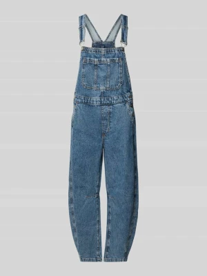 Ogrodniczki z denimu o kroju barrel fit z regulowanymi ramiączkami GAP