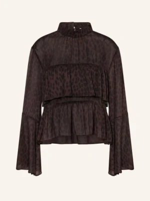 Oh April Bluzka Tessa Z Falbanami schwarz