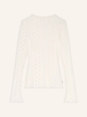 Oh April Bluzka Z Długim Rękawem Zahara Z Koronki weiss