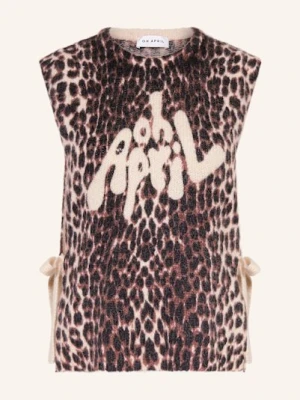 Oh April Kamizelka Z Dzianiny Moxie braun