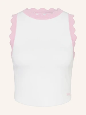 Oh April Top Z Dzianiny Pary beige