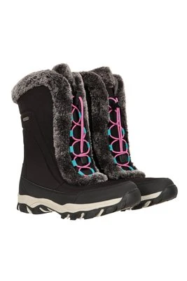 Ohio dziecięce śniegowce ocieplane polarem - Pink Mountain Warehouse