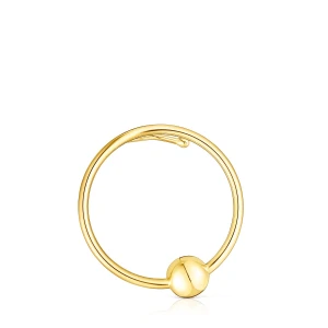 Okrągła Nausznica Plump Wykonana Ze Srebra Vermeil - Tous Rozmiar