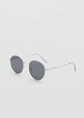 Okrągłe okulary przeciwsłoneczne w metalowej oprawce mango man