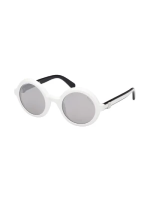 Okrągłe Okulary Przeciwsłoneczne z Logo Orbit Moncler