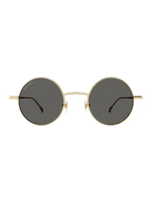 Okrągłe Wąskie Metalowe Okulary Przeciwsłoneczne Gg1649S 007 Gucci