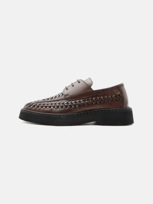 Oksfordki Zign By Zalando ciemnobrązowy