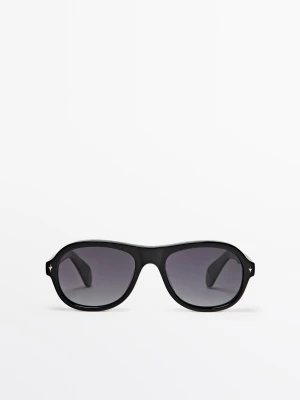 Okulary Aviator - Czarny - - Massimo Dutti - Mężczyzna