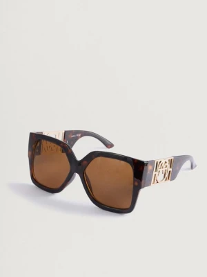 Okulary przeciwsłoneczne Anna Field By Zalando brązowy melanż