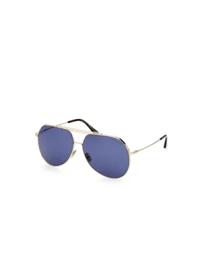 Okulary przeciwsłoneczne Aviator Clyde Niebiesko-Złote Tom Ford