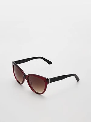 Okulary przeciwsłoneczne Calvin Klein bordowy
