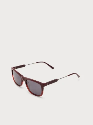 Okulary przeciwsłoneczne Calvin Klein ciemnoczerwony