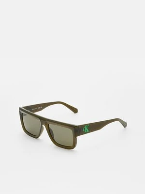 Okulary przeciwsłoneczne Calvin Klein Jeans oliwkowy