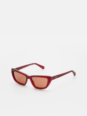 Okulary przeciwsłoneczne Calvin Klein Jeans czerwony