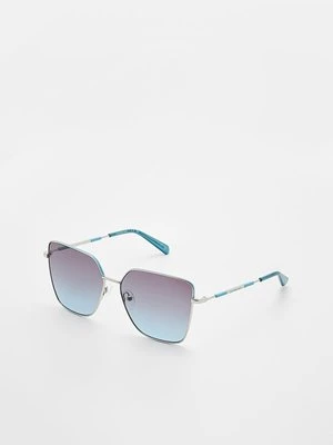 Okulary przeciwsłoneczne Calvin Klein Jeans srebrny