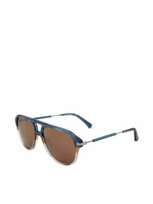 Okulary przeciwsłoneczne Calvin Klein niebieski