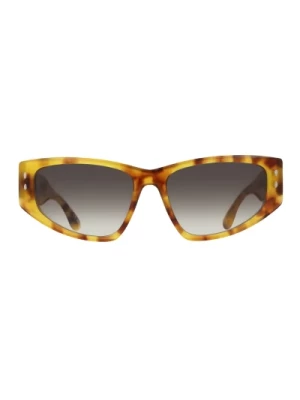 Okulary przeciwsłoneczne Cateye w żółtej żółwiowej Isabel Marant