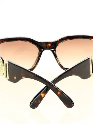Okulary przeciwsłoneczne damskie RETRO ELEGANCE brąz Merg