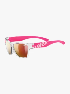 Okulary przeciwsłoneczne dla dzieci Uvex Sportstyle 508 - clear pink/mirror red