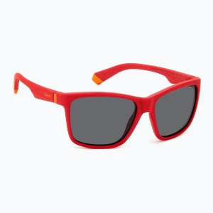 Zdjęcie produktu Okulary przeciwsłoneczne dziecięce Polaroid PLD 8057/S matte red/grey polarized