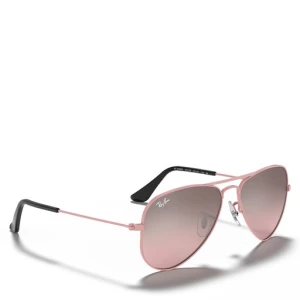 Okulary przeciwsłoneczne dziecięce Ray-Ban Aviator 0RJ9506S 211/7E Różowy